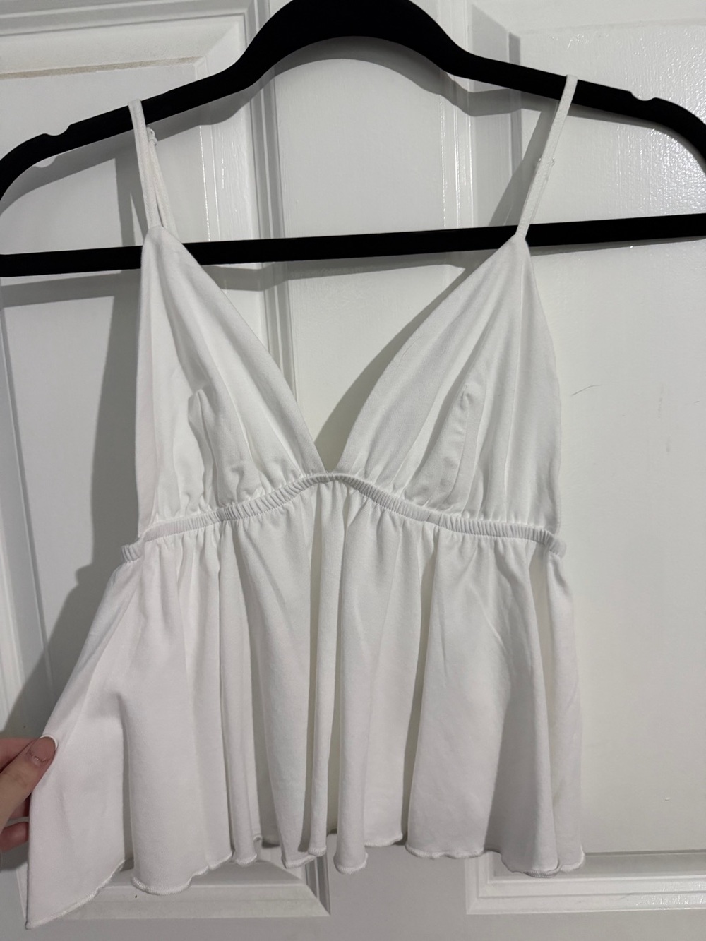 White Spaghetti-Strap shirt